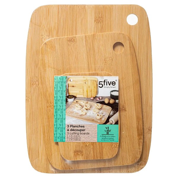 Bambus skjærebrett - 3-pakning Bambus Bamboo 1094