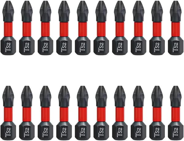 20 st 25 mm Krysskruvmejselbitar Magnetiska, Halkfria Kryssbits med Hex S