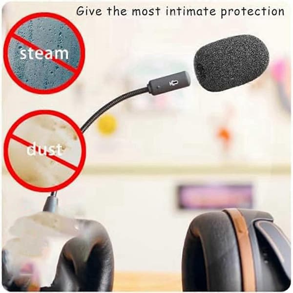 30-pack Foam Microphone Windscreen, Mini Size Lapel Headset Microphone Foam Cover for Headset Microphone