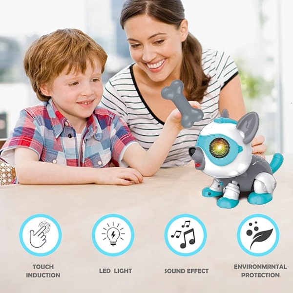 Robot Hundleksak Intelligent Robothund (Blå)
