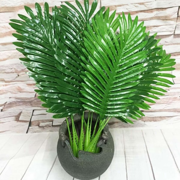 5-pack palmblad falska konstgjorda växtblad gröna 22 tum