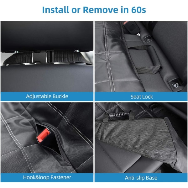 Anti-skli og ripebestandig 600D Oxford-stoff - Enkel å installere og fjerne - Beskyttende deksel for de fleste biler, lastebiler, SUV-er