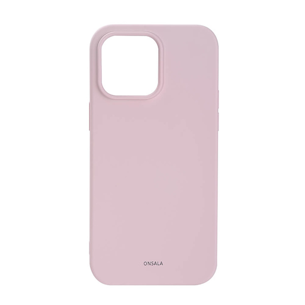 Mobilskal Silikon Chalk Pink - iPhone 14 Pro Max Rosa