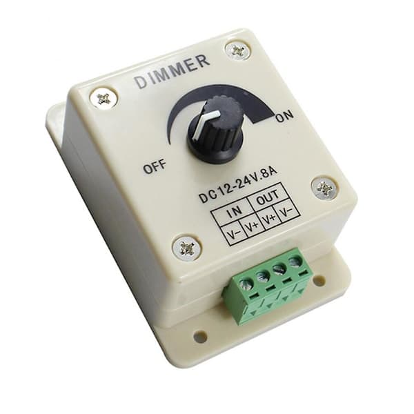 Slitesterk 12V 8A LED Panel Dimmer Veggbryter PWM Dimmer