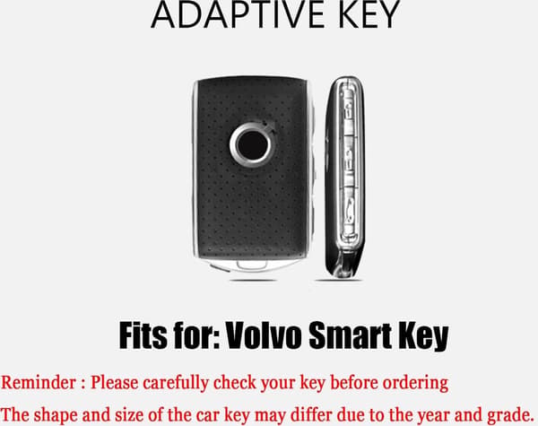 Bilnøglepose, Nøgleetui i læder, Nøgleorganisator, Velegnet til Volvo S90 V90 XC90 XC60 XC40