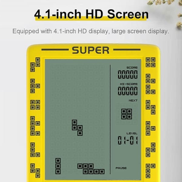 Rs-100 Tetris Game Console Classic Block Game Puzzle Game Player Handheld Game Console Brick Game Beyamis