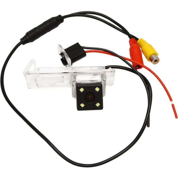 4 LED 170 graders bakkamera til bil med adapterkabel 24 stifter til IV 2012-2019