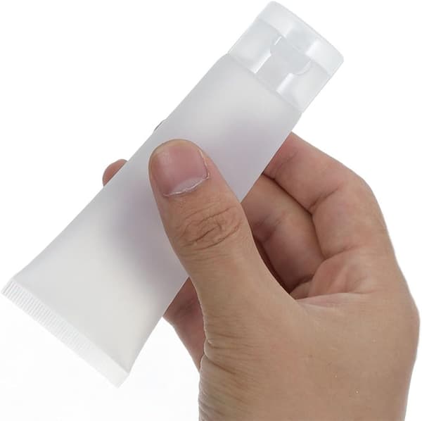 50 stk. reisestørrelse påfyllbare klemmeflasker 50 ml for toalettsaker