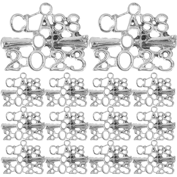 20 st Class Of  Berlocker Examenspresenter Examen Charm Dekorativa Berlocker 2,5x2cm 2.5x2cm