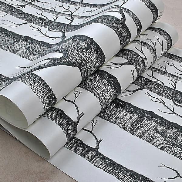 Björkträd Tapet Modern Inredning Väggpapper Rulle Skog Trä Tapet för Sovrum Vardagsrum