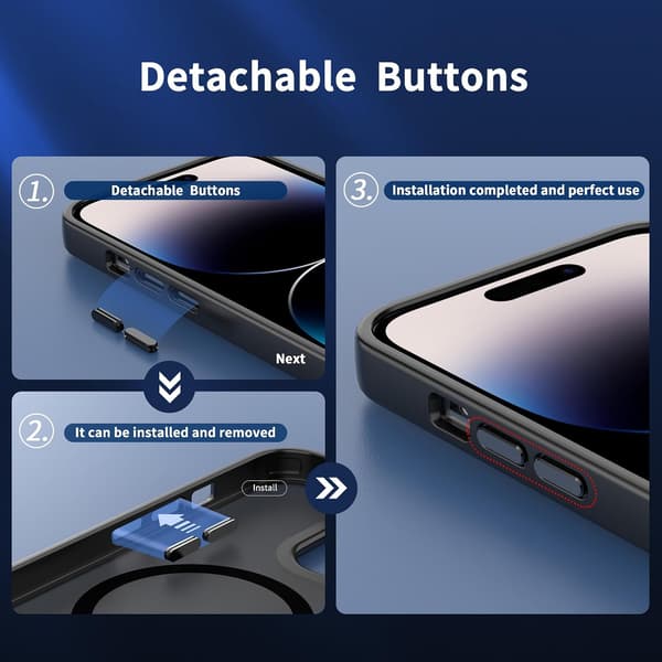 Magnetic Case for iPhone 13 Pro Max 6.7 inch - MagSafe Compatible, Slim Anti-Fingerprint TPU Shell