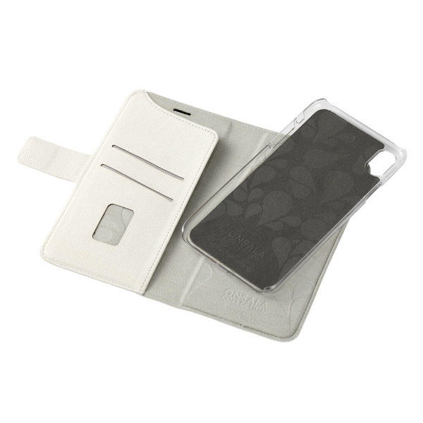 Mobildeksel Saffiano Hvit - iPhone XR Vit