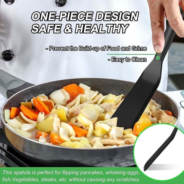 4 stk silikone stegepander Non-stick stegepande spatel-FA-