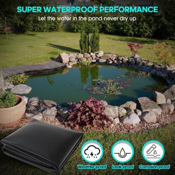 Pond Liner 3m x 2m - 20S (0.20mm) Thickness - UV and Root Resistant HDPE Material - Durable Waterproofing 3m x 2m