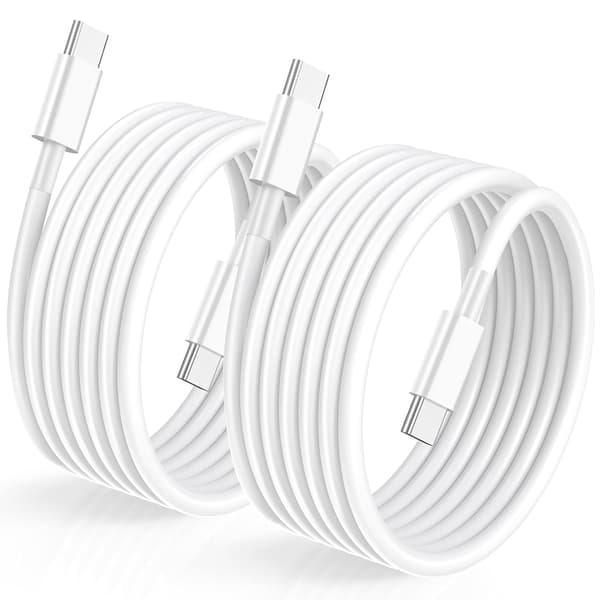 2-pak 2 m USB-C-kabel til hurtig opladning