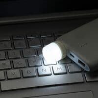 Mini USB-natlampe, kompakt LED-lys, bærbar belysning, Ambien