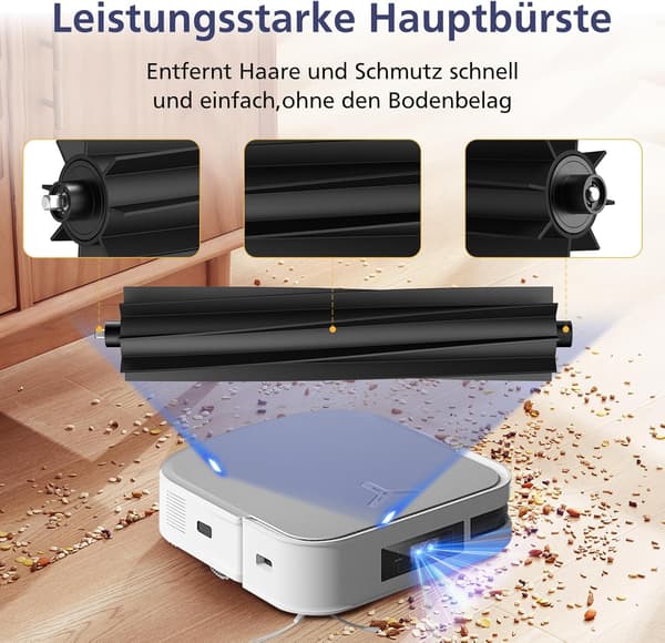 19-delers tilbehørssett for Ecovacs robotstøvsuger Deebot X2 Omni/ X2/ X2 Pro, hovedbørste, tilbehørssett osv.