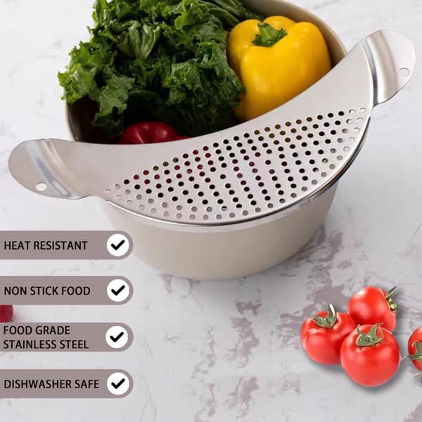 Avloppshjälp i rostfritt stål - Avloppslock med hål - Sil - 33,5 cm - BPA-fritt