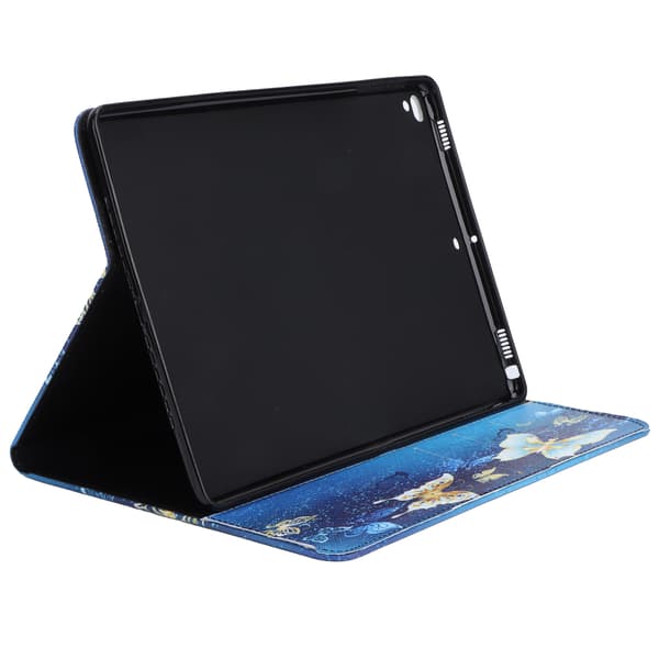 Bärbart surfplattefodral i PU, 360° universellt skydd, målat läderfodral för iPad 9:e generationen