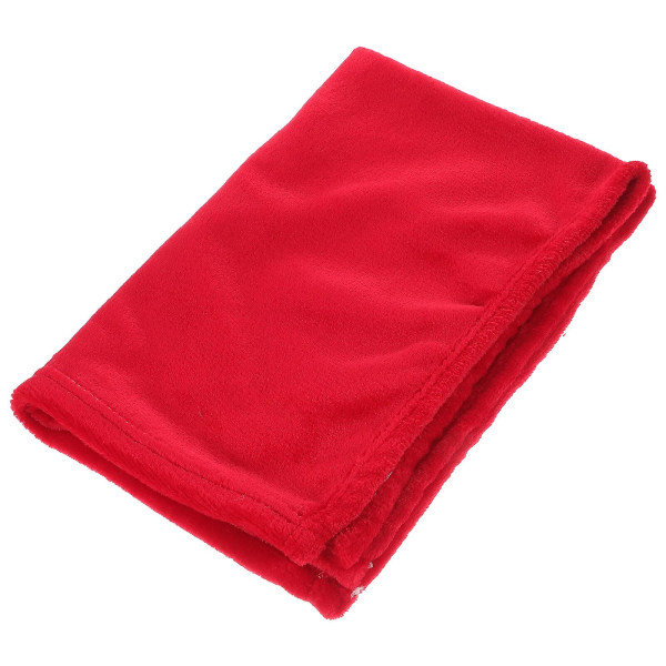 Underbar flanellfleece-djurfilt Mysig handduk Enfärgad husdjursfilt (röd) Röd Red
