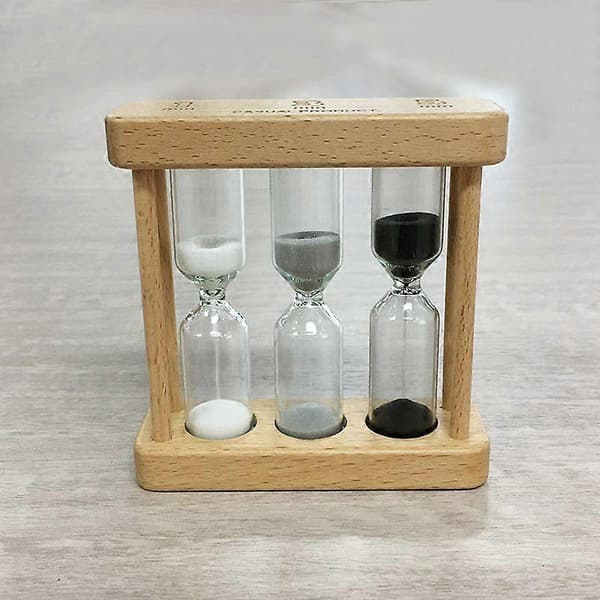 Cylindrisk glas timeglas Multifunktionel timeglas-timer Personlig skrivebordsdekoration B B
