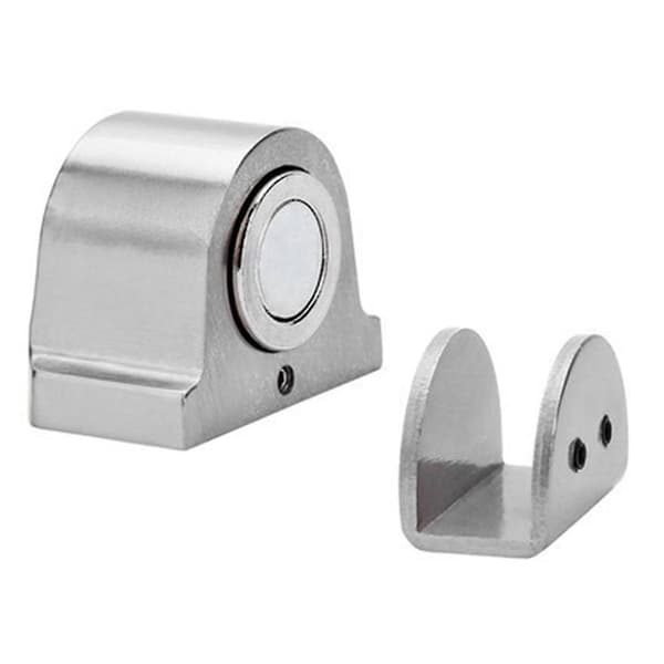 Glasdörr Sugkopp Hålfri Stark Magnetisk Sug Anti-Kollisions Dörrstopp Möbel [ht] silver silver
