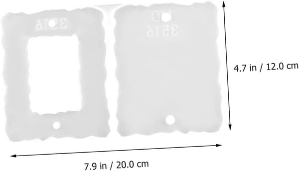 DIY Silicone Photo Frame Mold for Epoxy Resin, Square Picture Frame Casting Mold