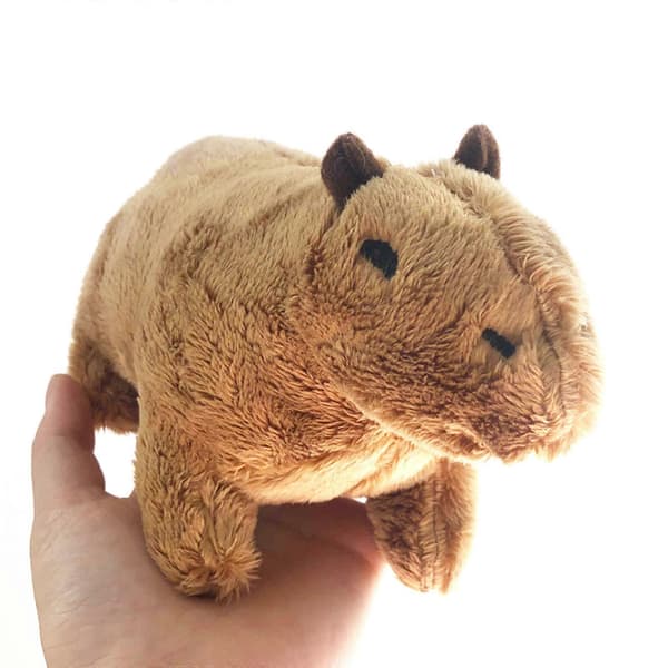 20 cm Plysj Cafe Capybara Legetøj Blød Tøjdyr Sofadekor Børnefødselsdagsgave