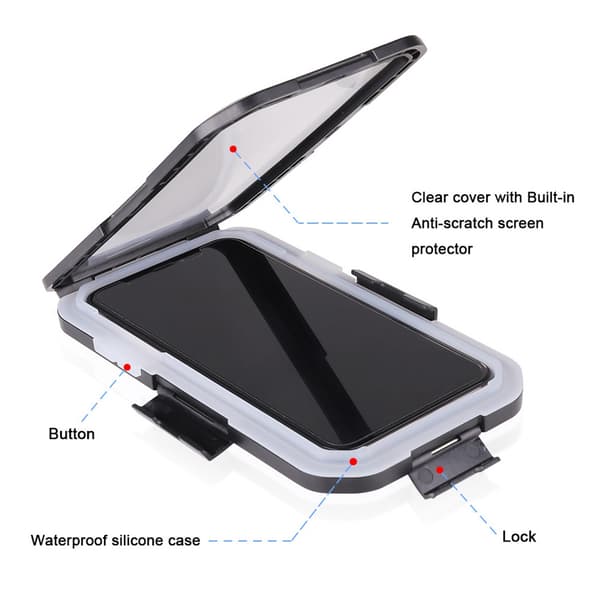Motorcykel Telefonholder Stativ Etui til iPhone Samsung Vandtæt Etui (til iphone6S 7/8 (PLUS))