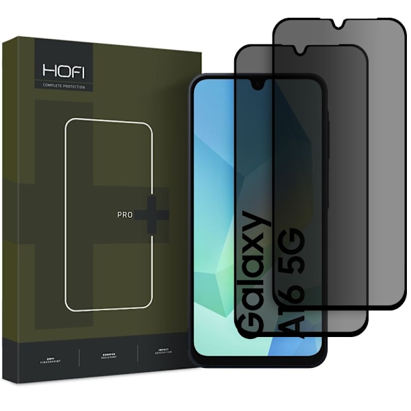 HOFI Galaxy A16 4G/5G 2-PACK Skärmskydd Pro+ Härdat Glas Sekretessfilter 90