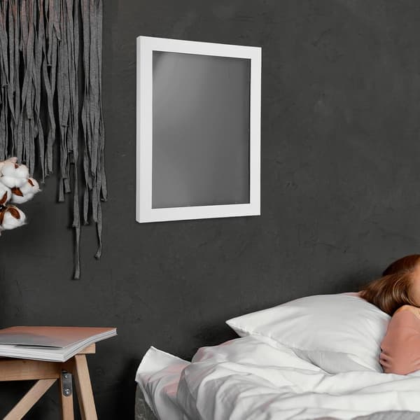 11\" X 14\" Hvid Skjorte Shadow Box Ramme Multifunktionel Træ- og Glaskonstruktion Kunstnerisk