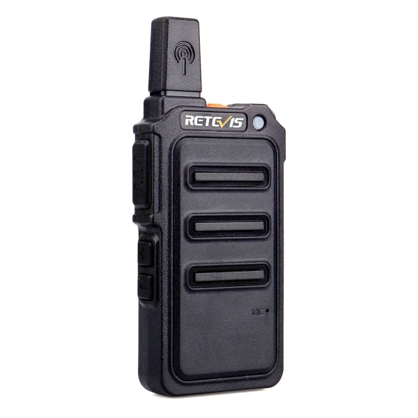Profesjonell walkie talkie, uten lisens oppladbar walkie 1300mAh, mini walkie-talkie med hodetelefoner for (svart, en)