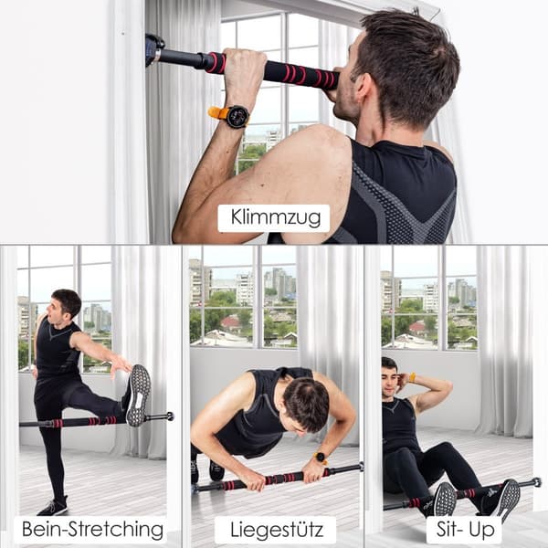 Pull-Up Bar for Doorway, Non-Slip Foam Grips, 65-100 cm 1790 1790
