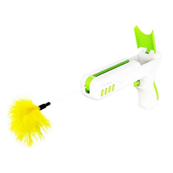 Leksaker Cat Top Interactive Puzzle Training Rebound Feather Leksaker för katter Kattunge Spela Game Cat Supplies