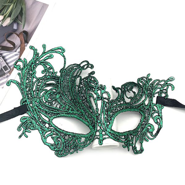 Maskerademaske til kvinder Ultralet metalmaske skinnende metal rhinestone venetiansk smuk festaftenbalmaske.（2stk）