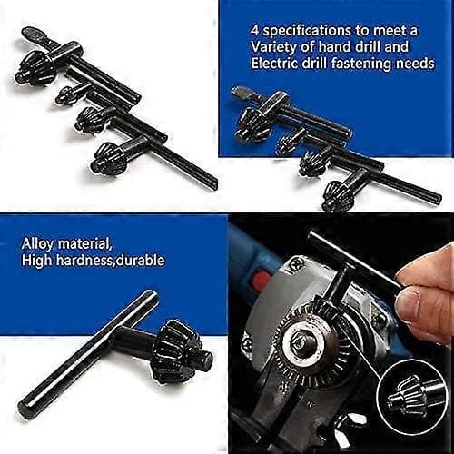 4st Chucknyckel för elektrisk borrchuckverktyg [chuckdiameter: 20mm/10mm/13mm/16mm]