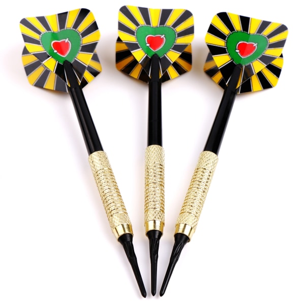 Soft Tip Darts for Electronic Dartboard Plastic Point Dart with Standard Dart Flights 18 Darts, dart flight are replaceable