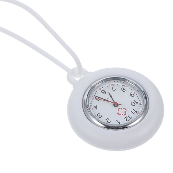 1 stk Sygeplejerske Rundt Ur Medicinsk Ur Silikon Sygeplejerske Lomme Hængende Ur Gaveur (hvid)Hvid60*4.3cm White 60*4.3cm