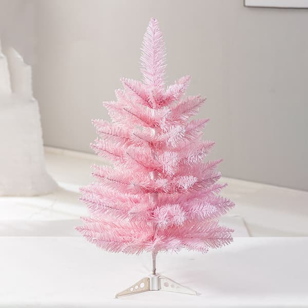 60 cm Rosa Gran PVC Fest Høytid Hjem Display Ornament