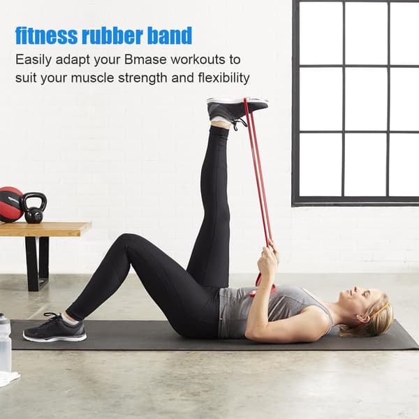 Sæt med 3 elastiske modstandsbånd, 3 modstandsniveauer, elastiske modstandsbånd til sport, pilates, yoga, bodybuilding