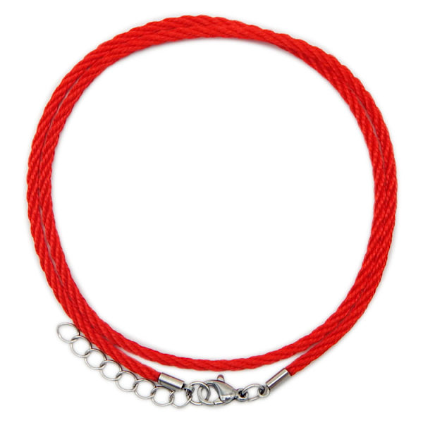 10 st Leather Cord End Clasps Kopplingar med Hummerlås och Förlängningskedja 2,2 mm Justerbara Smyckesklämmor Lädertråd