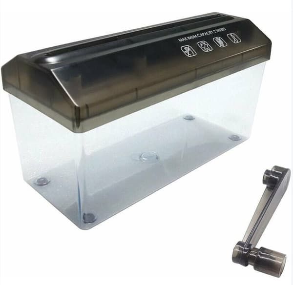 A4 Paper Shredder - Portable Manual Document Shredder for Office,