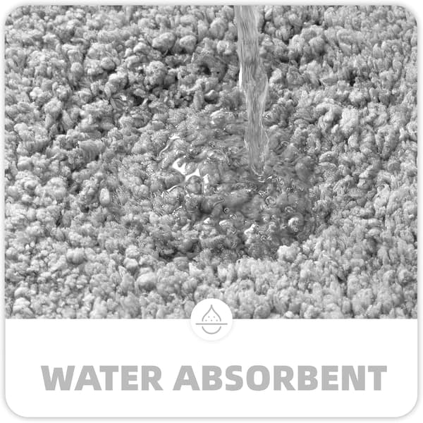 Baderomsmatte 50 x 80 cm, Sklisikker absorberende baderomsmatte, Baderomsteppe