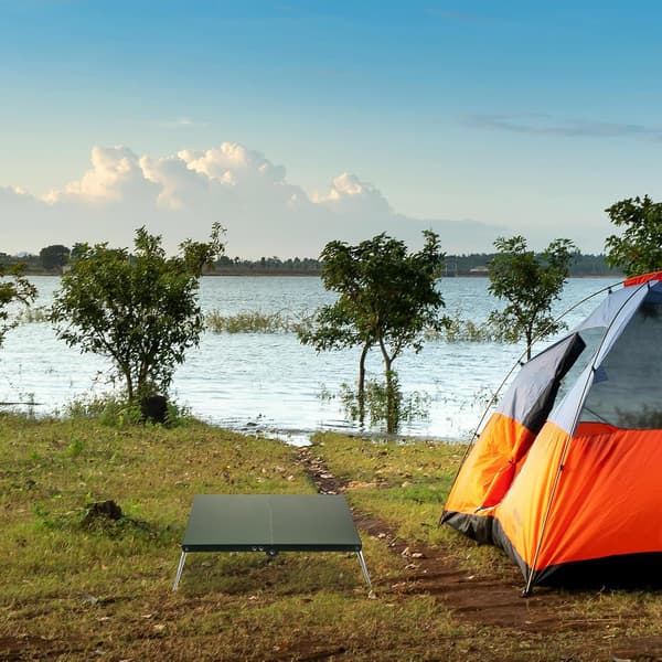 Sammenklappeligt campingbord Bærbart udendørsbord i aluminiumslegering til picnic