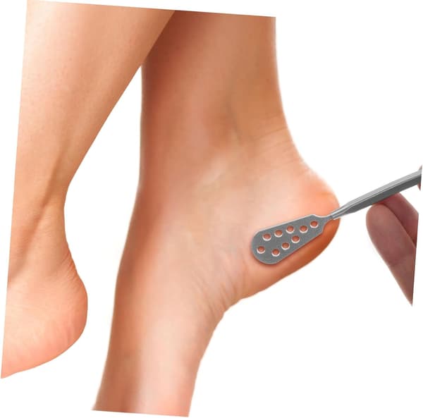 Double-headed Stainless Steel Callus Remover Tool Dead Skin File Foot Scrubber Practical Foot Scraper