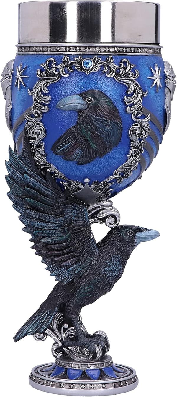 Harry Potter Ravenclaw Hogwarts Hus Kolleksjonsbeger, blå og sølv, 19,5 cm, 200 ml