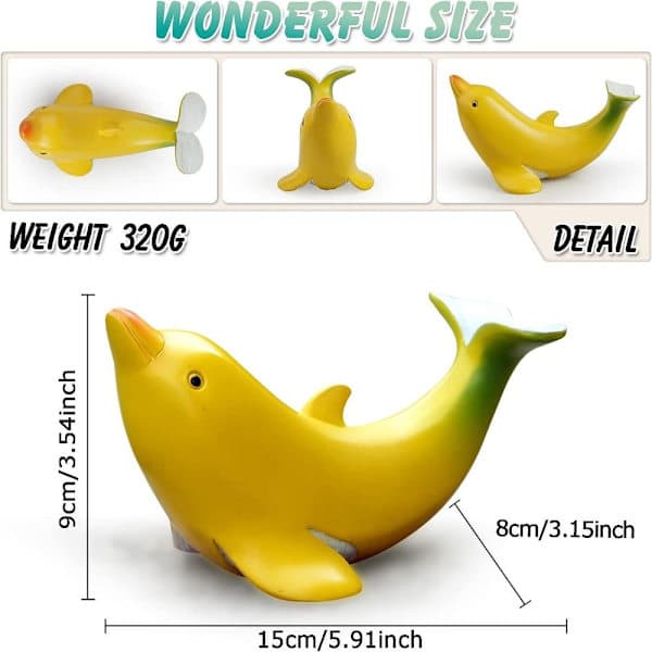 Banan Delfin Harpiksfigur Bananpynt Bananskulptur