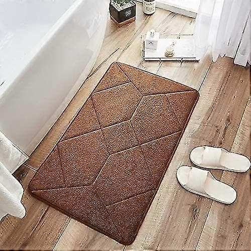 Non-slip Bathroom Mat, Super Absorbent Bathroom Mat, Breathable and Comfortable Memory Foam Bathroom Mat for Bathroom, C