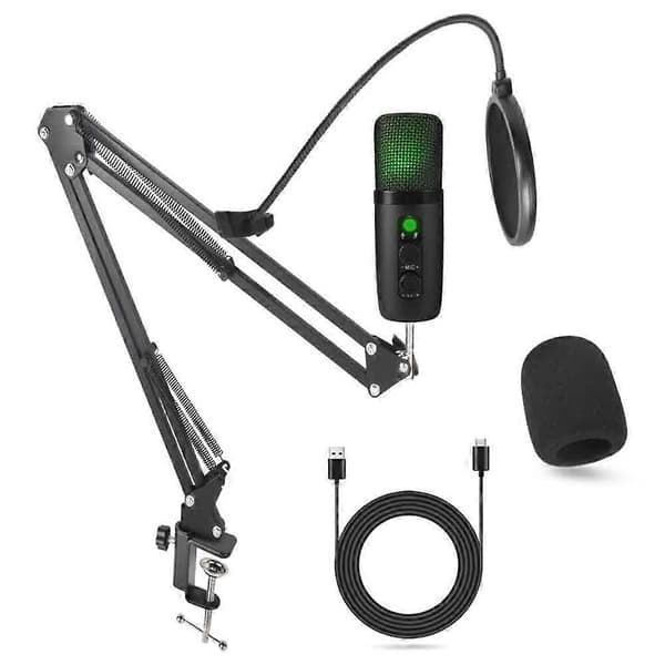 USB Mikrofon Kondensator Gaming Mic Høj Konfiguration