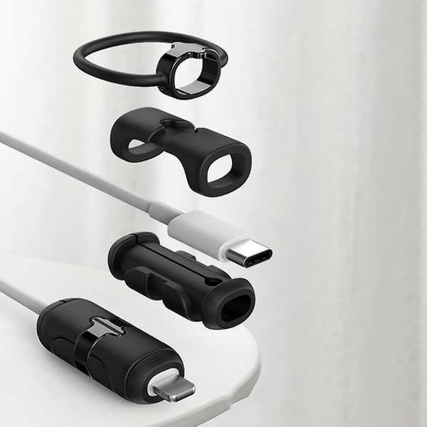1 stk. Kabelbeskyttelse Mykt Silikondeksel For Telefon USB-lader Kabelbeskyttelse Rød Android Universal Red Android Universal
